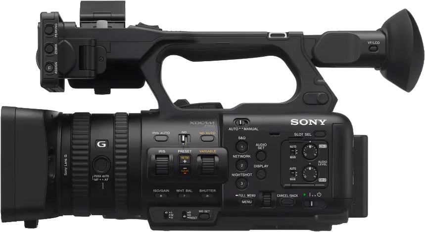 Câmera profissional Sony usada em coberturas Dharma